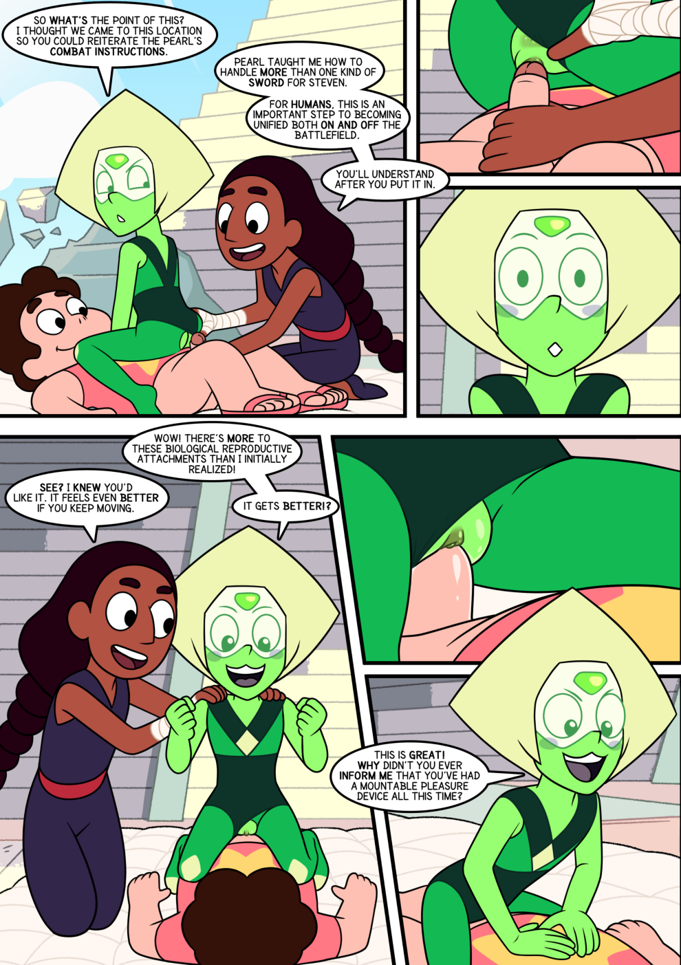 Peridot X Steven porn comic picture 1