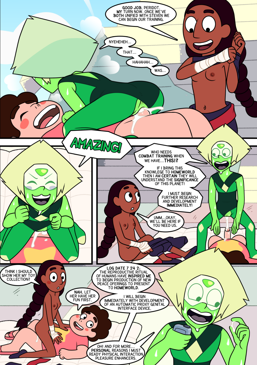 Peridot X Steven porn comic picture 3