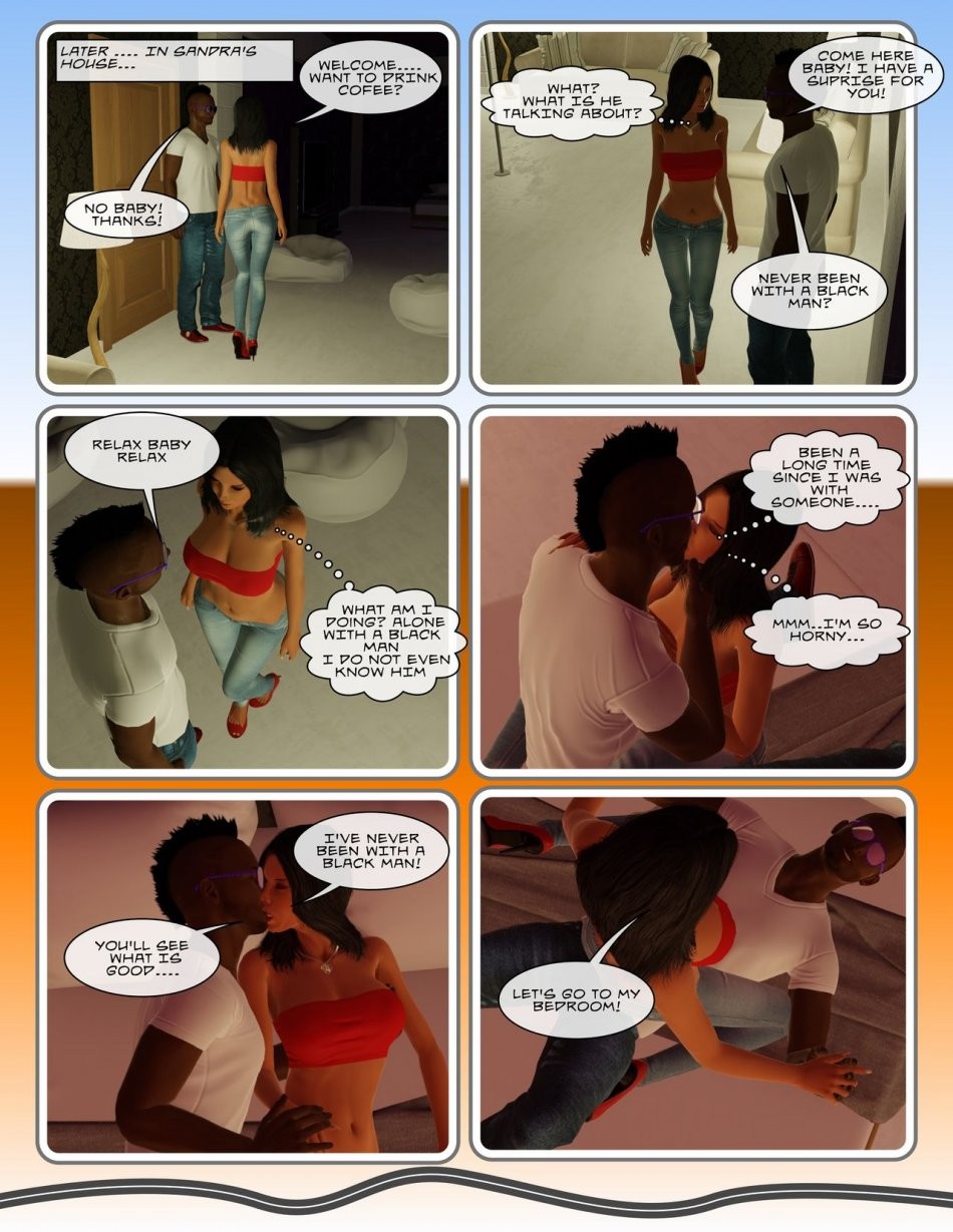 SandraM First time Black man porn comic picture 5