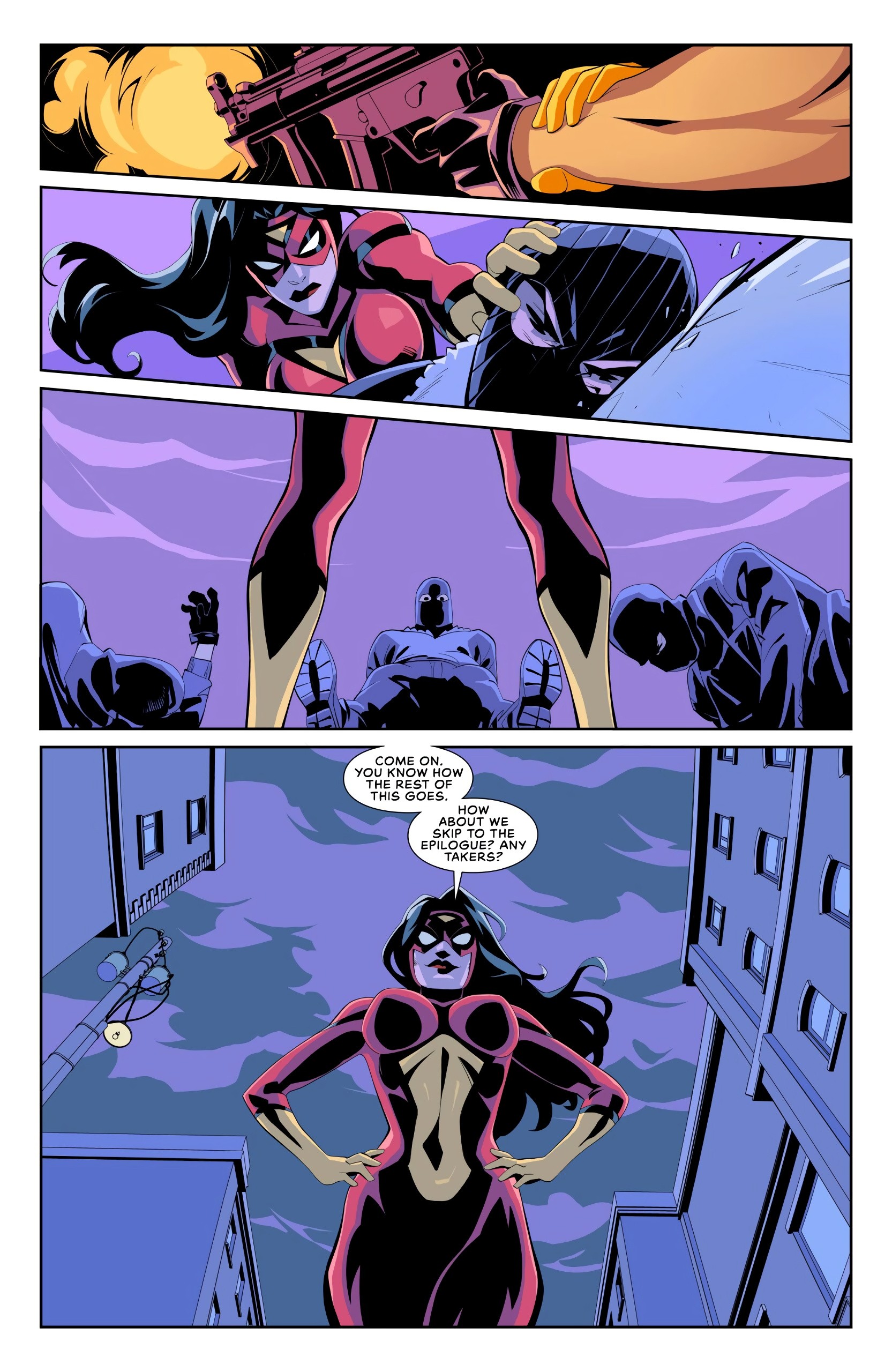 Spider-Woman Return of Hangman 1 porn comic picture 12