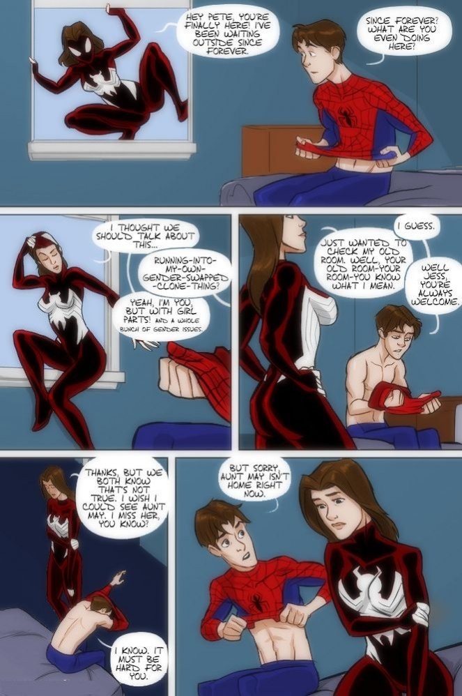 Spidercest porn comic picture 2