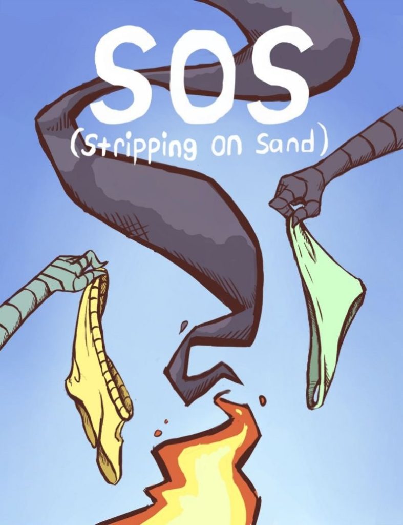 Stripping On Sand porn comic picture 1