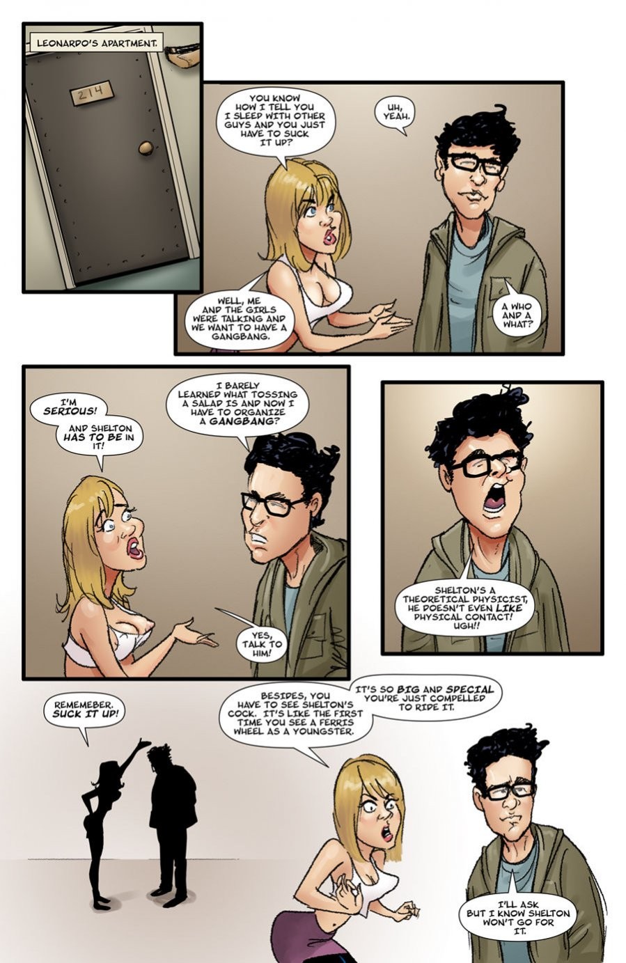 The big gang bang theory porn comic picture 4