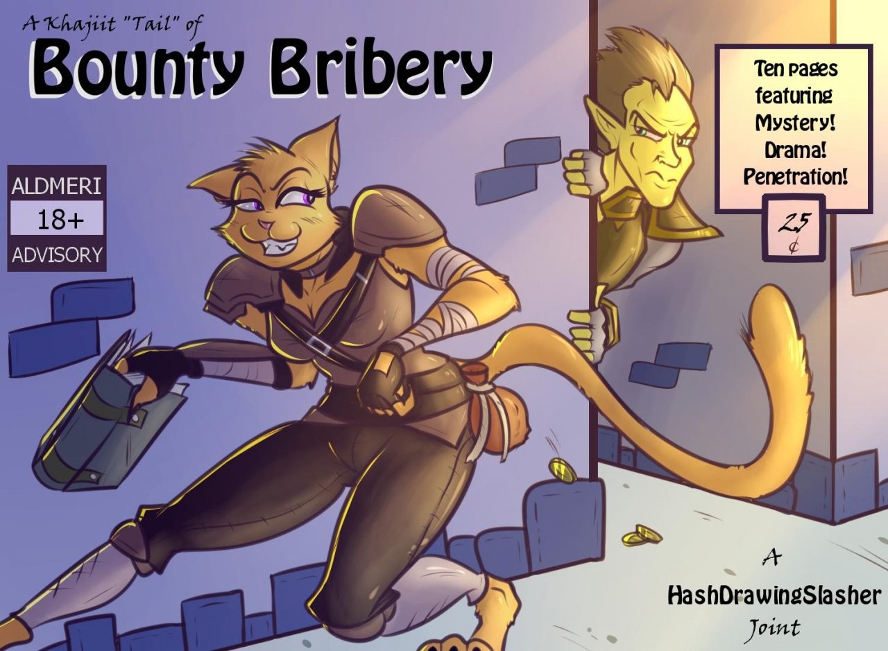 A Khajiit "Tail" of Bounty Bribery porn comic picture 1