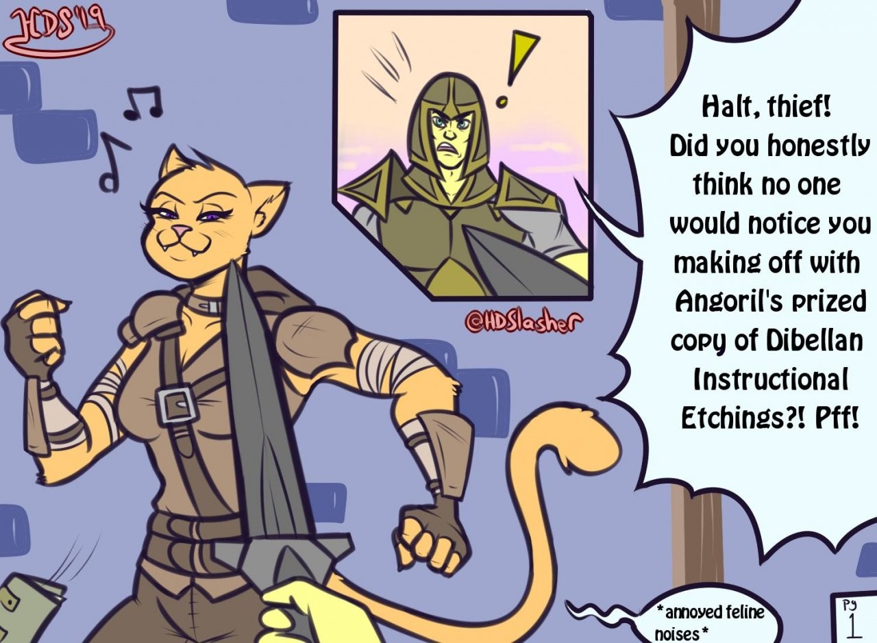 A Khajiit "Tail" of Bounty Bribery porn comic picture 2