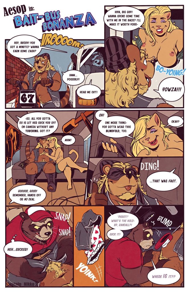 Aesop's Travels 1: Bait Bus Bonanza! porn comic picture 1