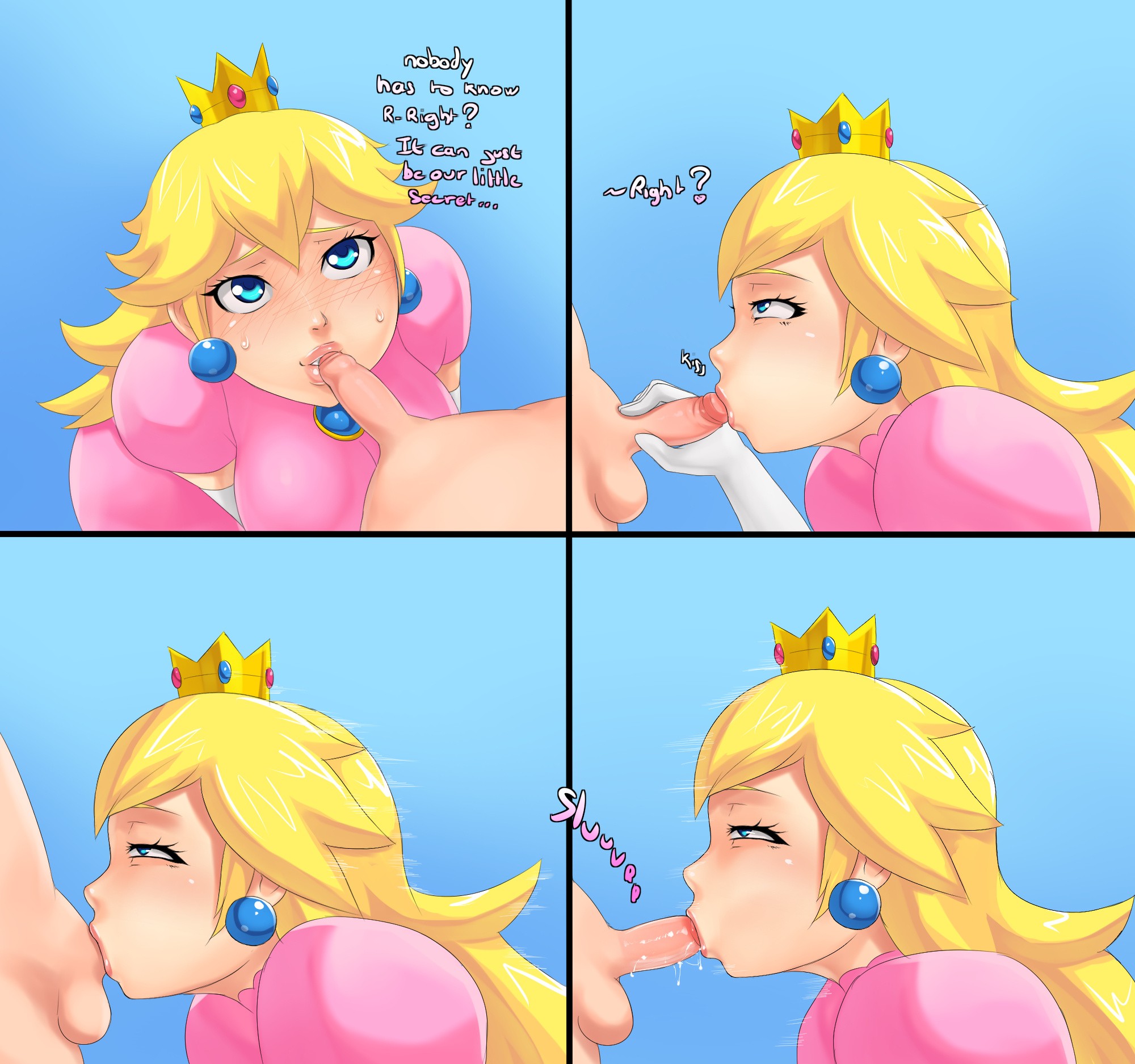 Bitchy Peach porn comic picture 9