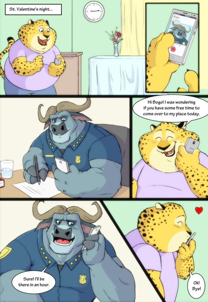 Clawhauser/Bogo porn comic picture 1