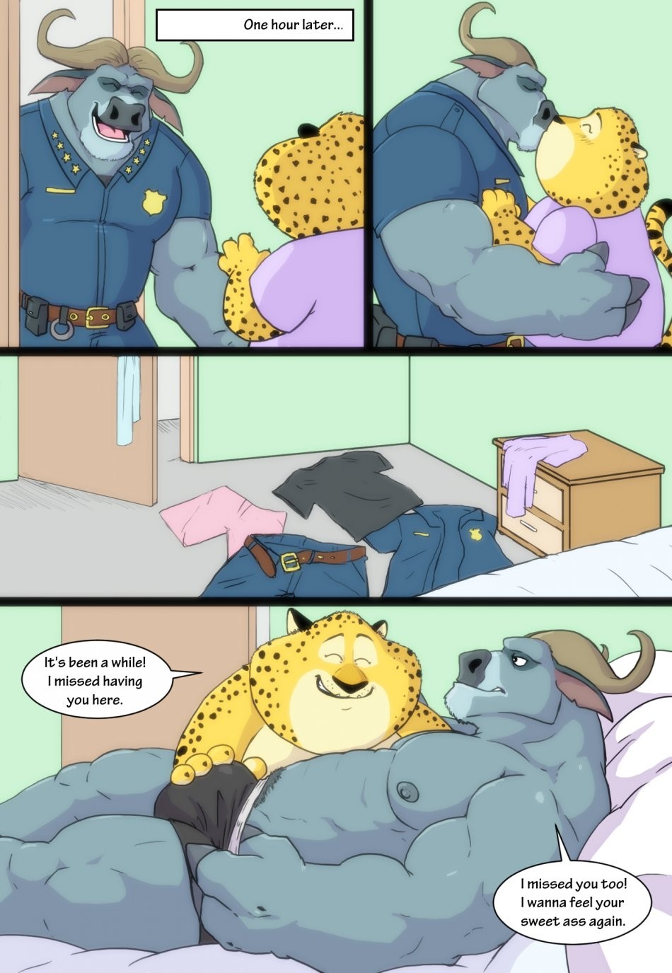 Clawhauser/Bogo porn comic picture 2