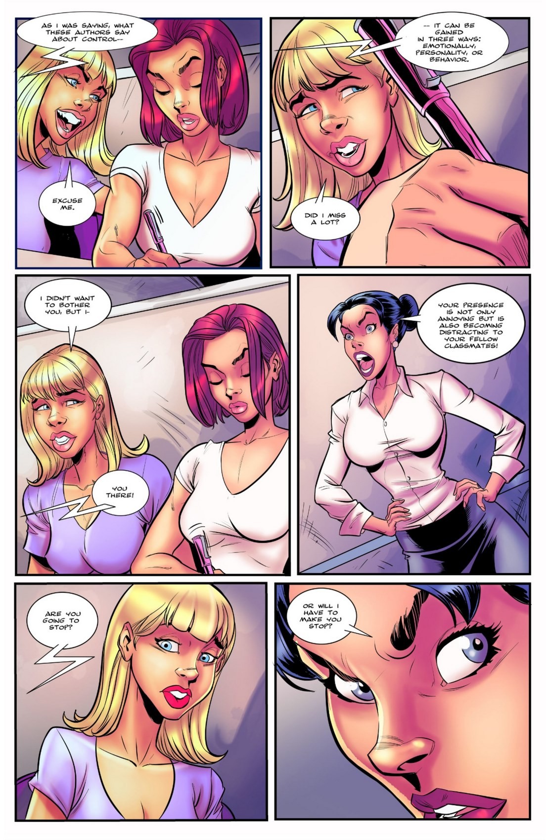 College controled porn comic picture 4