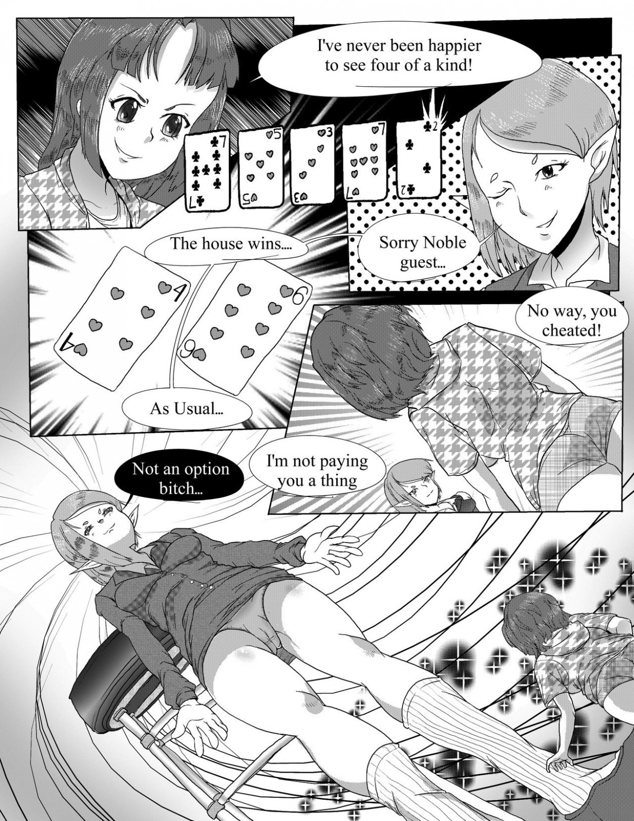 Elf Kingdom Casino A Small Debt porn comic picture 7