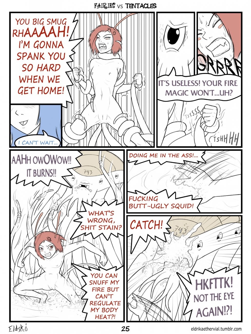 Fairies vs Tentacles. Prologue porn comic picture 26