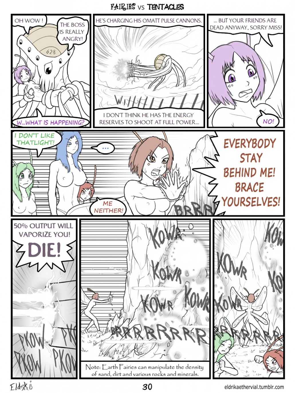 Fairies vs Tentacles. Prologue porn comic picture 31