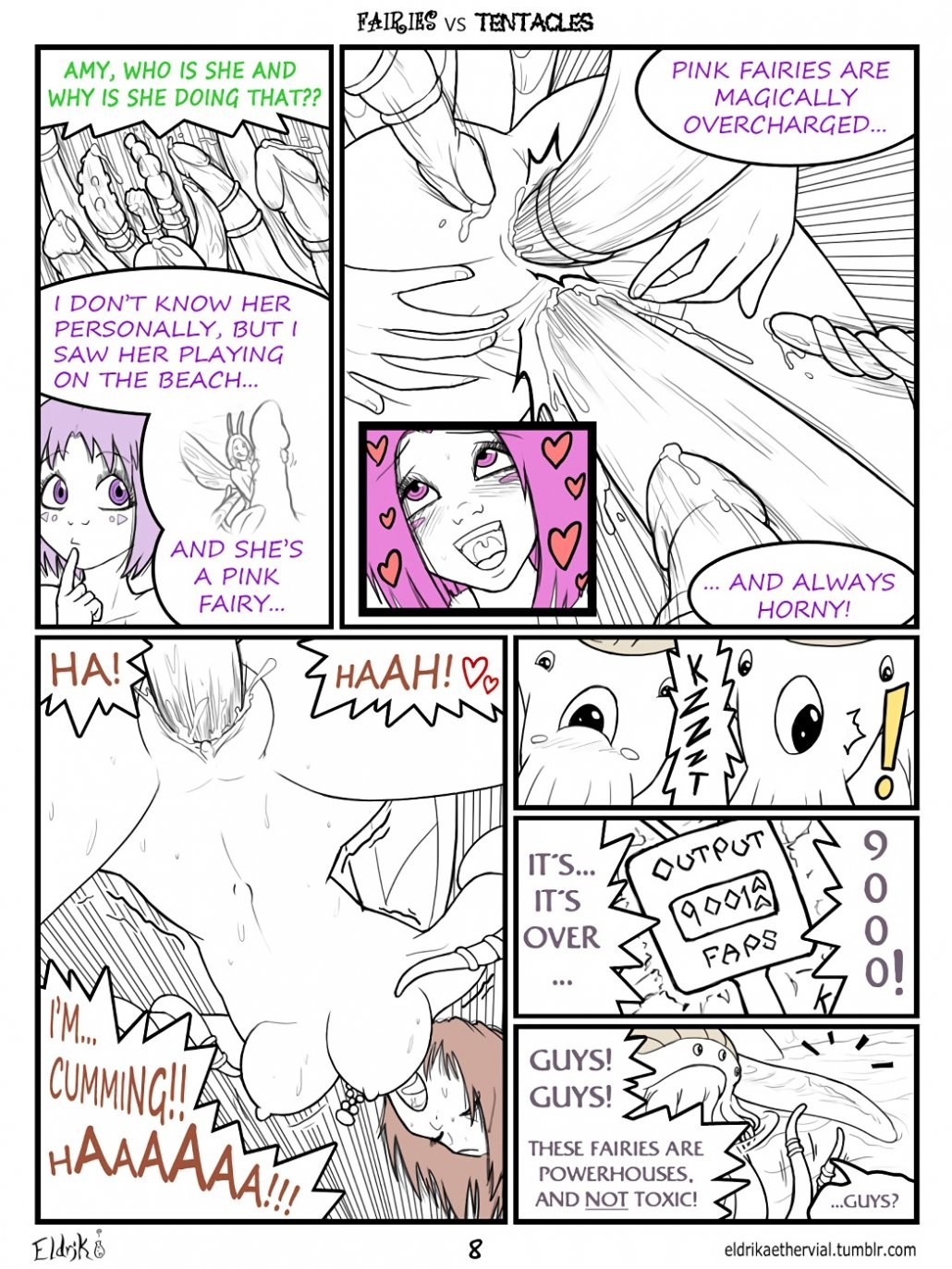 Fairies vs Tentacles. Prologue porn comic picture 9