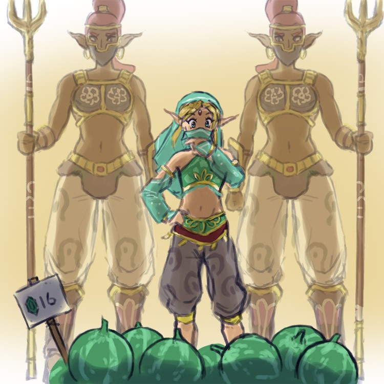 Gerudo Link porn comic picture 2