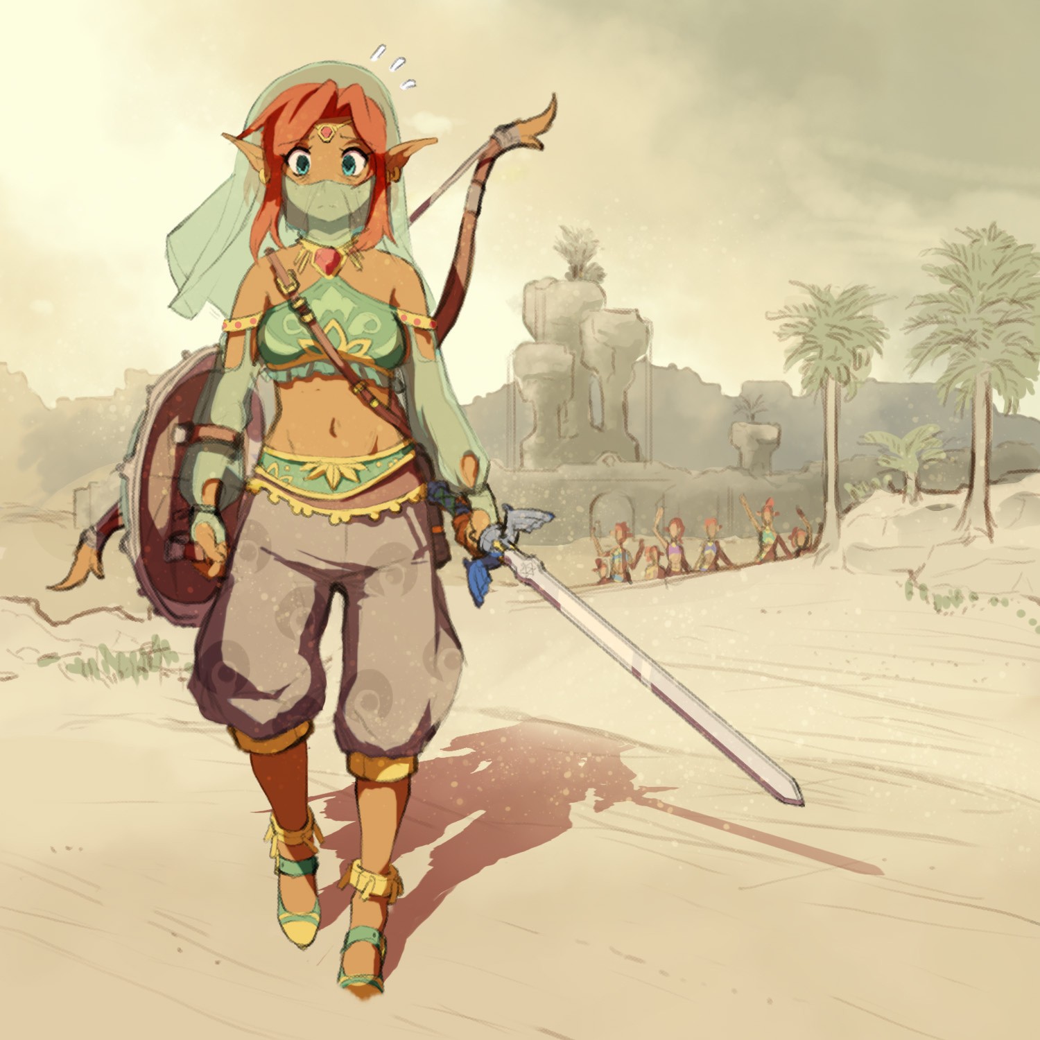 Gerudo Link porn comic picture 35