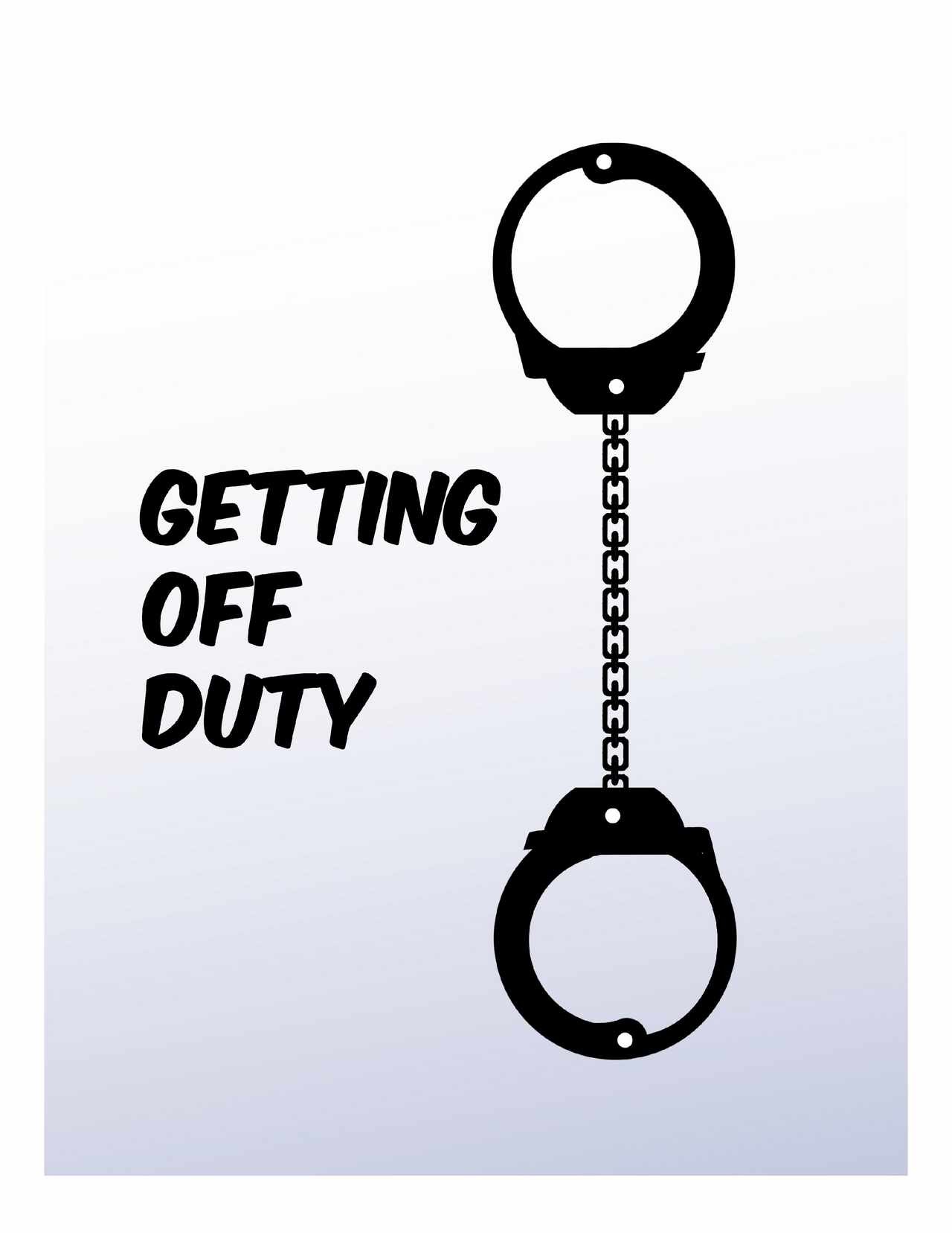 Getting Off Duty porn comic picture 1