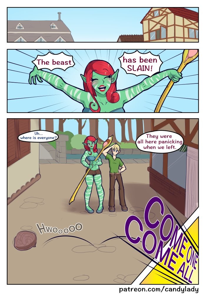 Glora vs. The Jizzard porn comic picture 3