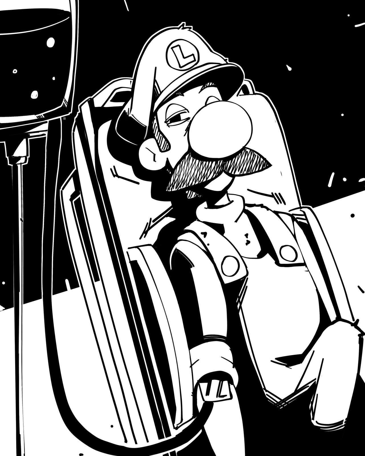 Inktober 2 - Luigi's Mansion hentai manga picture 101