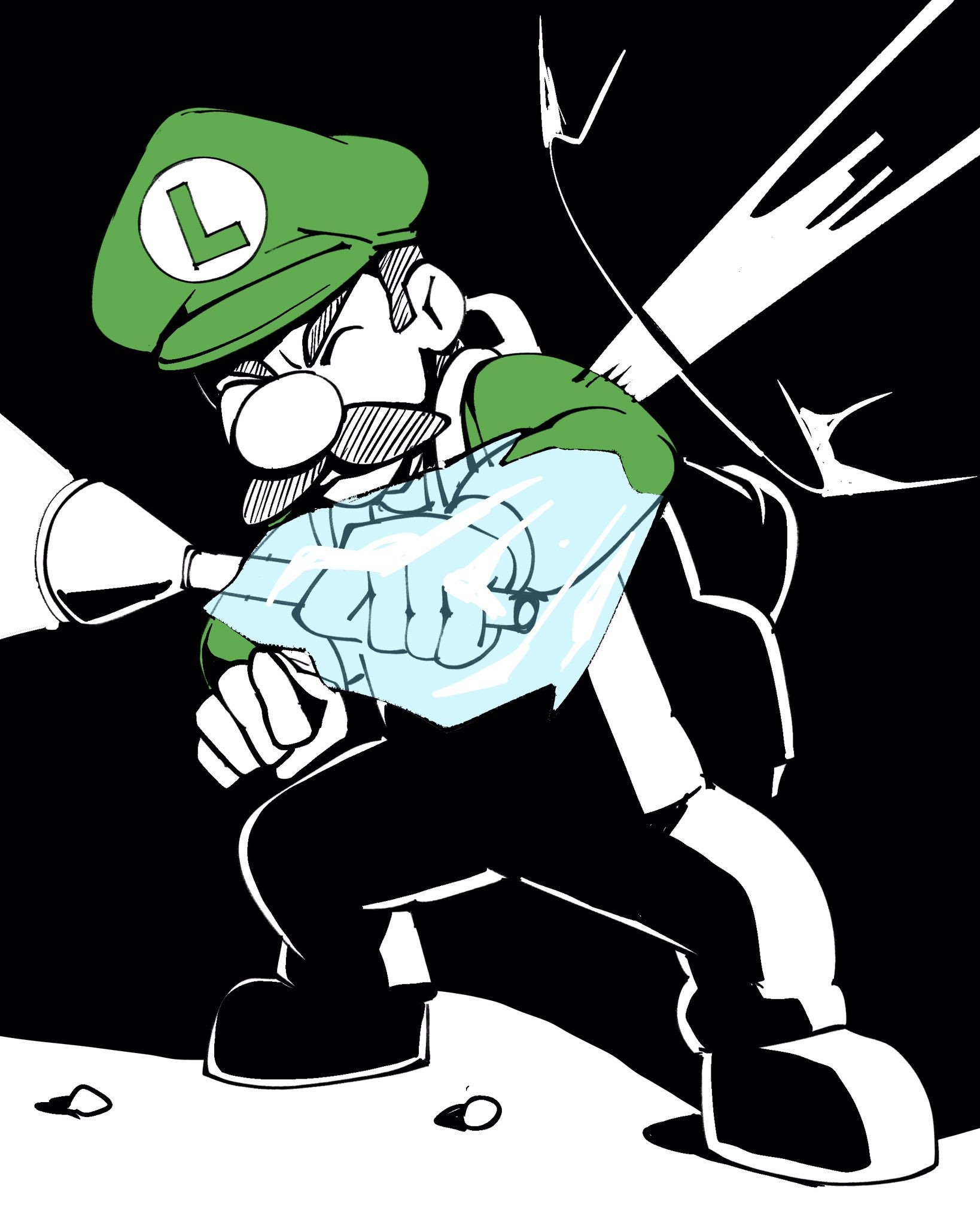 Inktober 2 - Luigi's Mansion hentai manga picture 16