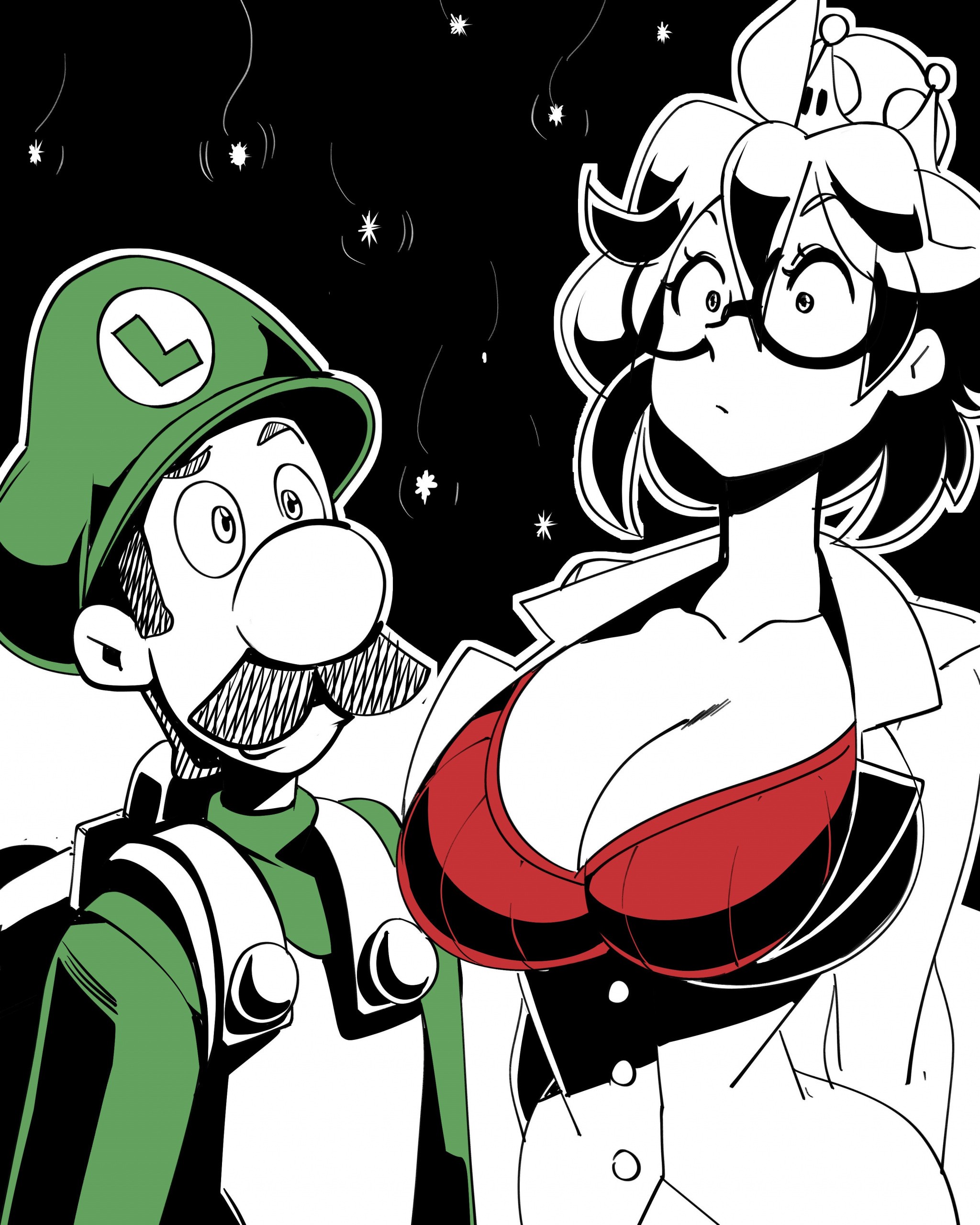 Inktober 2 - Luigi's Mansion hentai manga picture 43