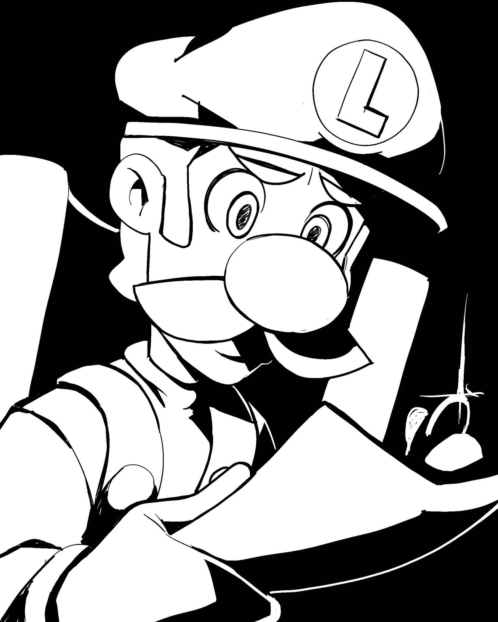 Inktober 2 - Luigi's Mansion hentai manga picture 5