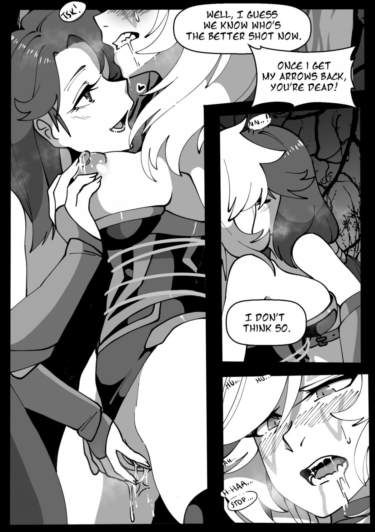 "It's Like A Bad Dream" Windranger x Drow Ranger porn comic picture 6