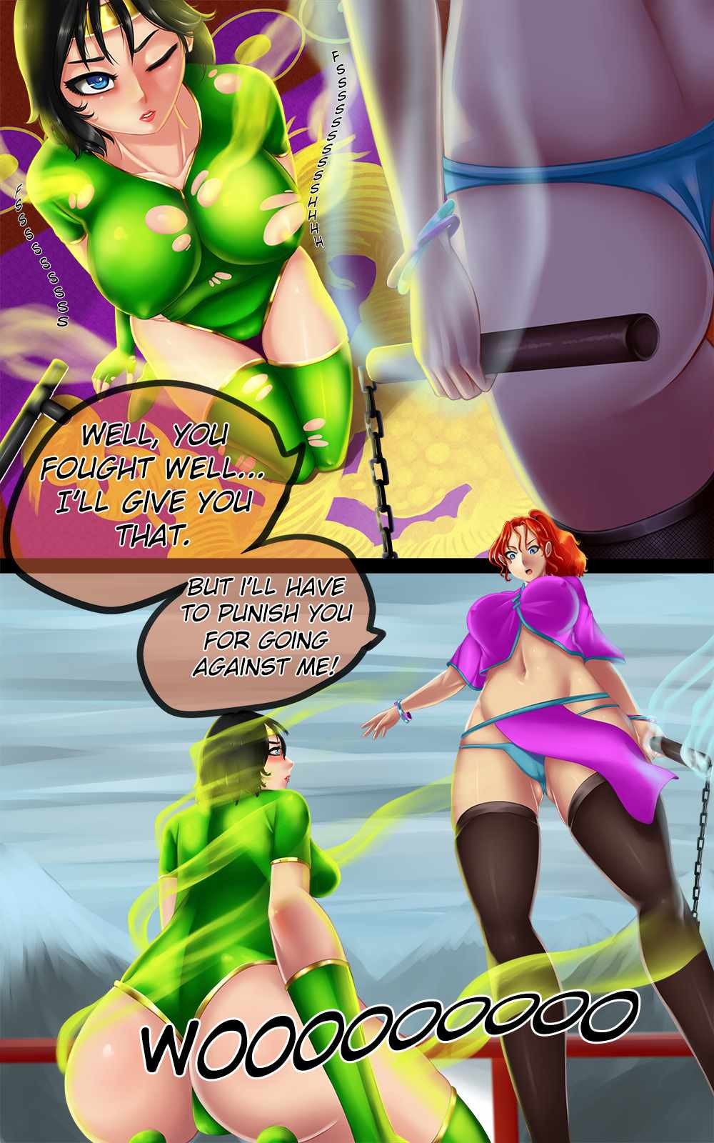 Kim Wu vs Black Orchid porn comic picture 2