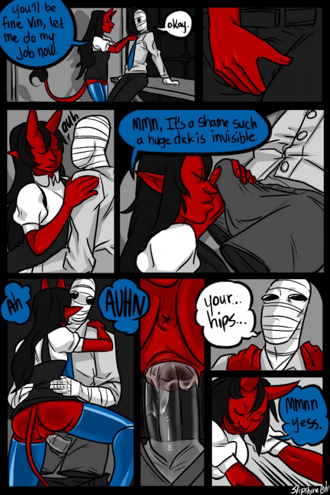 Mr Invisible & The Demon porn comic picture 8