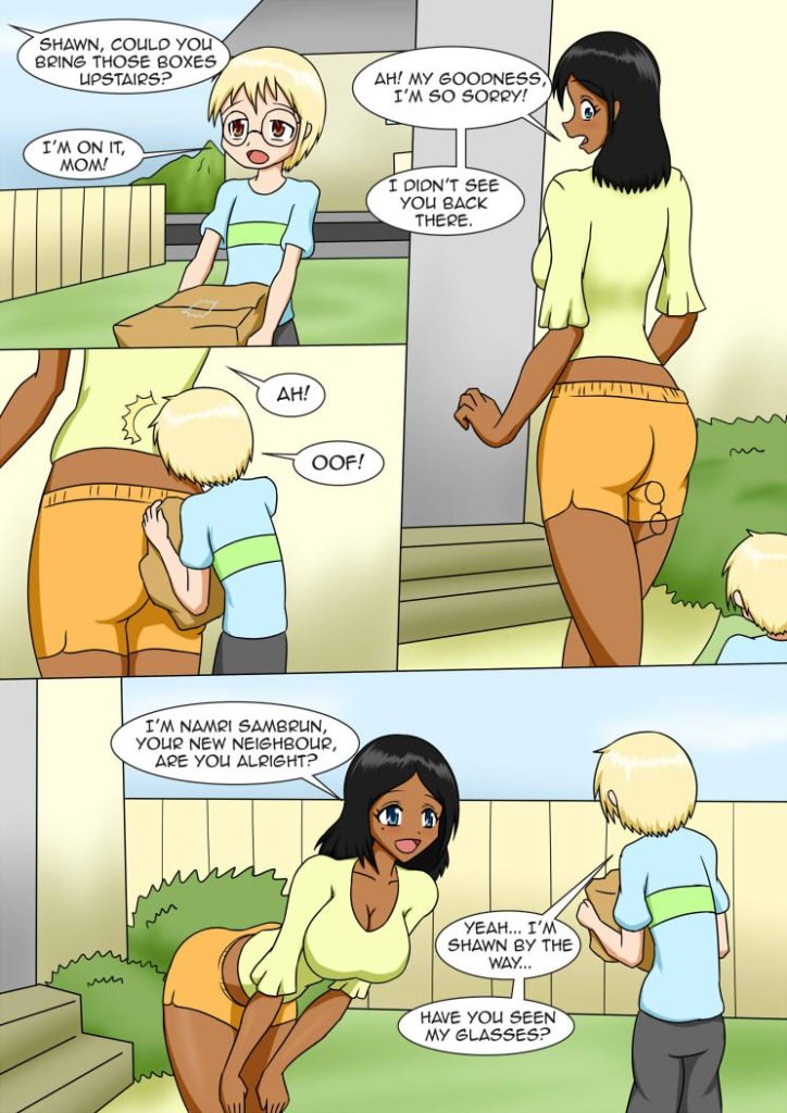 New Neighbours: Shawn and Namri porn comic picture 1