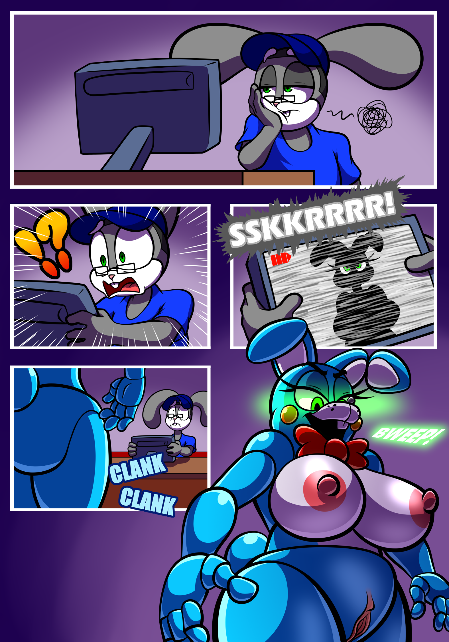 Night of the Robo Bun! porn comic picture 2