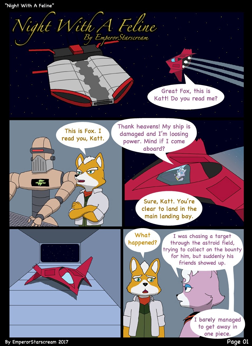 Night With A Feline porn comic picture 1