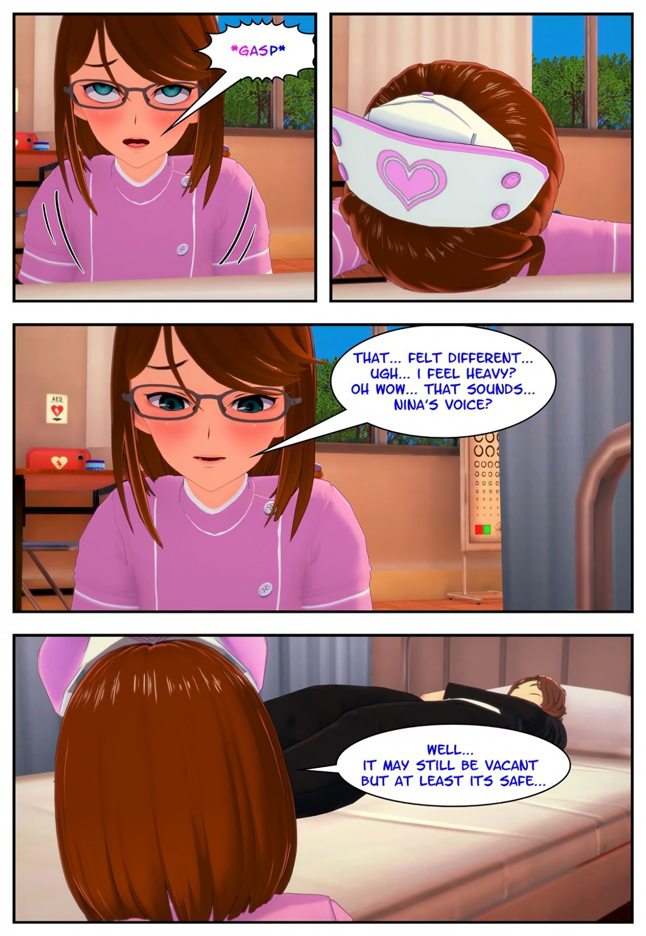 Nurse Nina's night porn comic picture 12