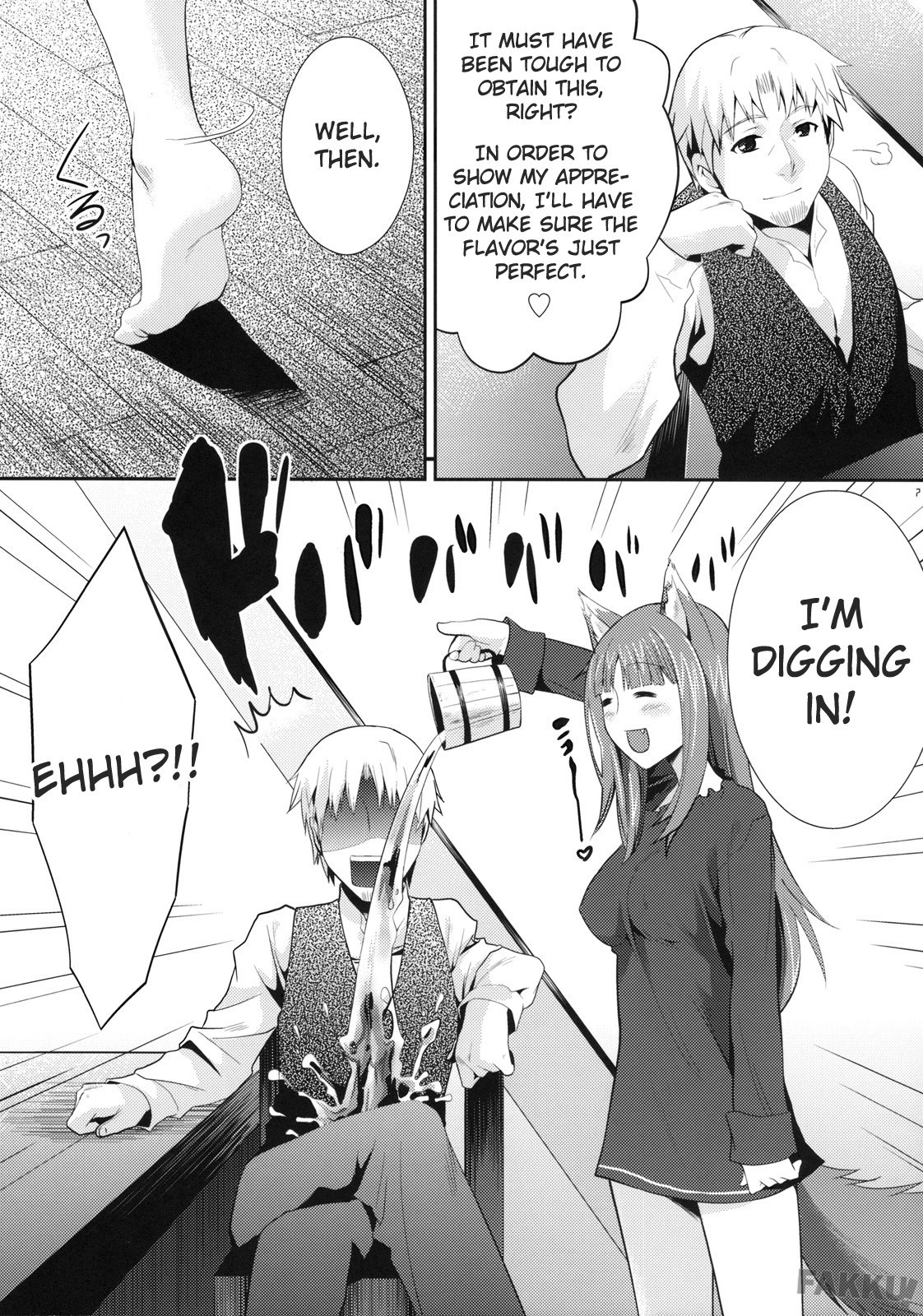 Ookami to Mitsu Ringo hentai manga picture 4