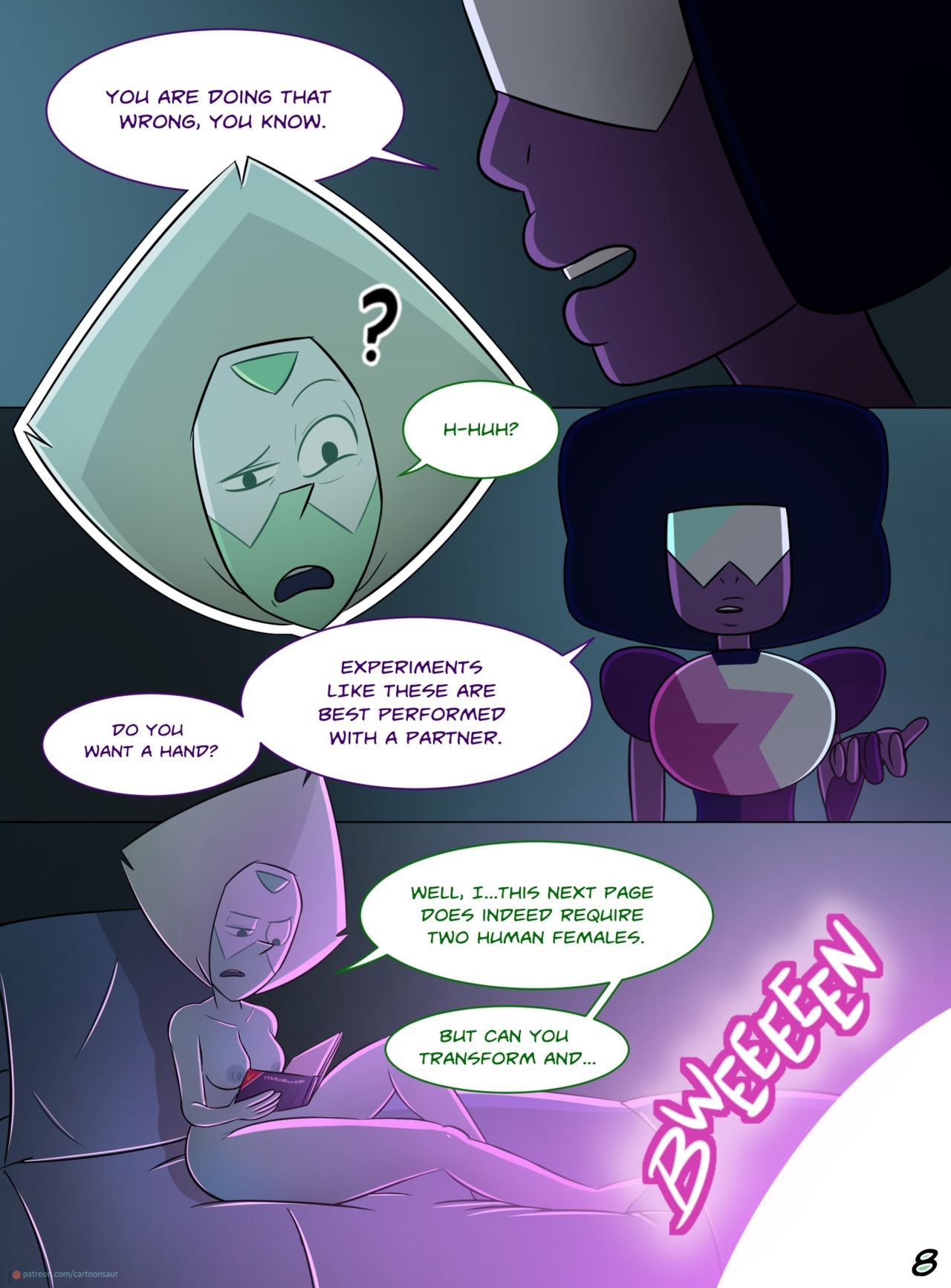 Peridot ‘Experiments’ porn comic picture 9