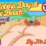 Robin's Day at the Beach porn comic picture 1