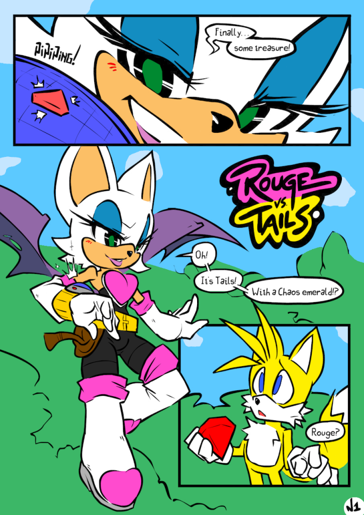 Rouge vs Tails porn comic picture 1