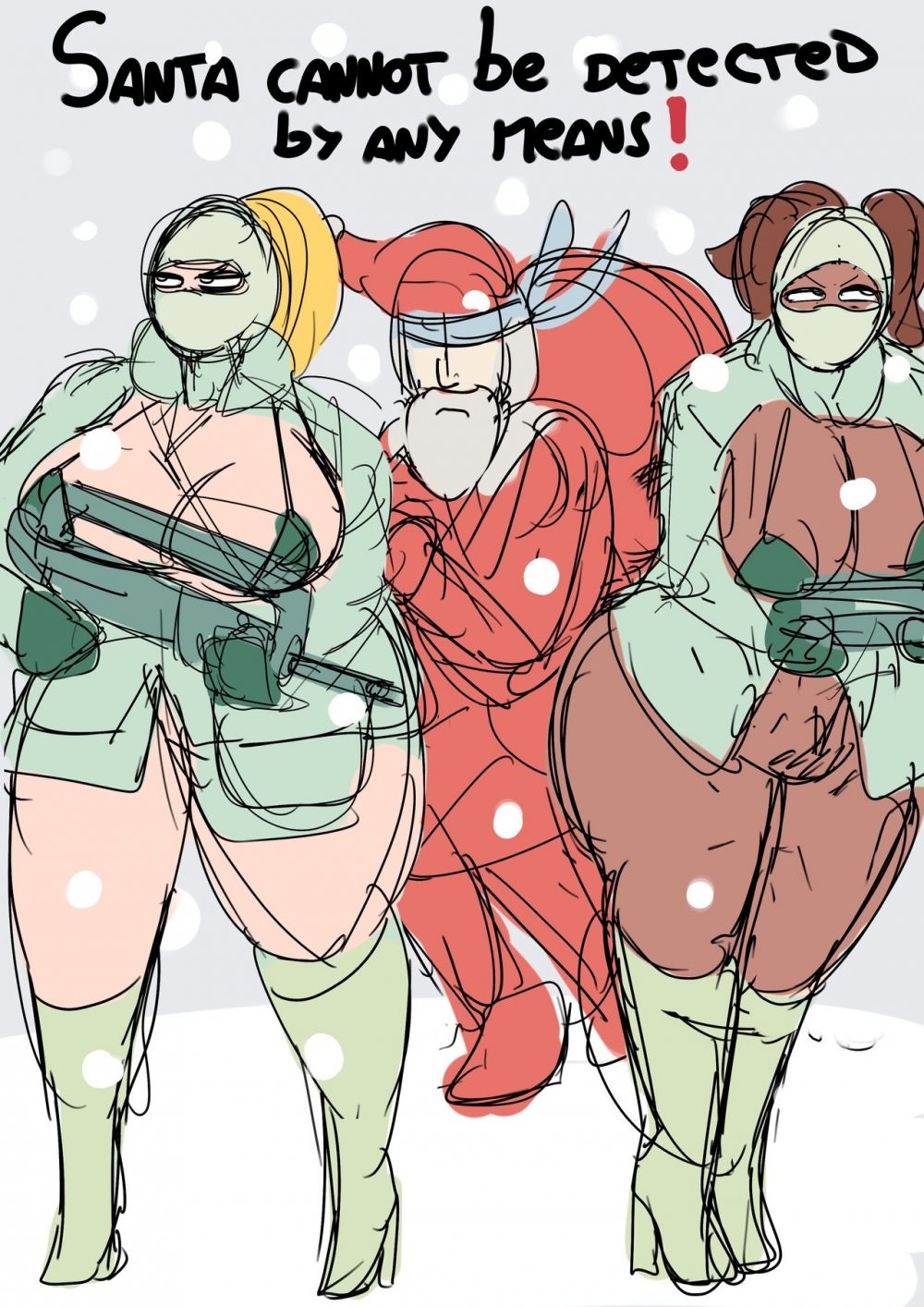 Santa visits CosTroupe porn comic picture 8