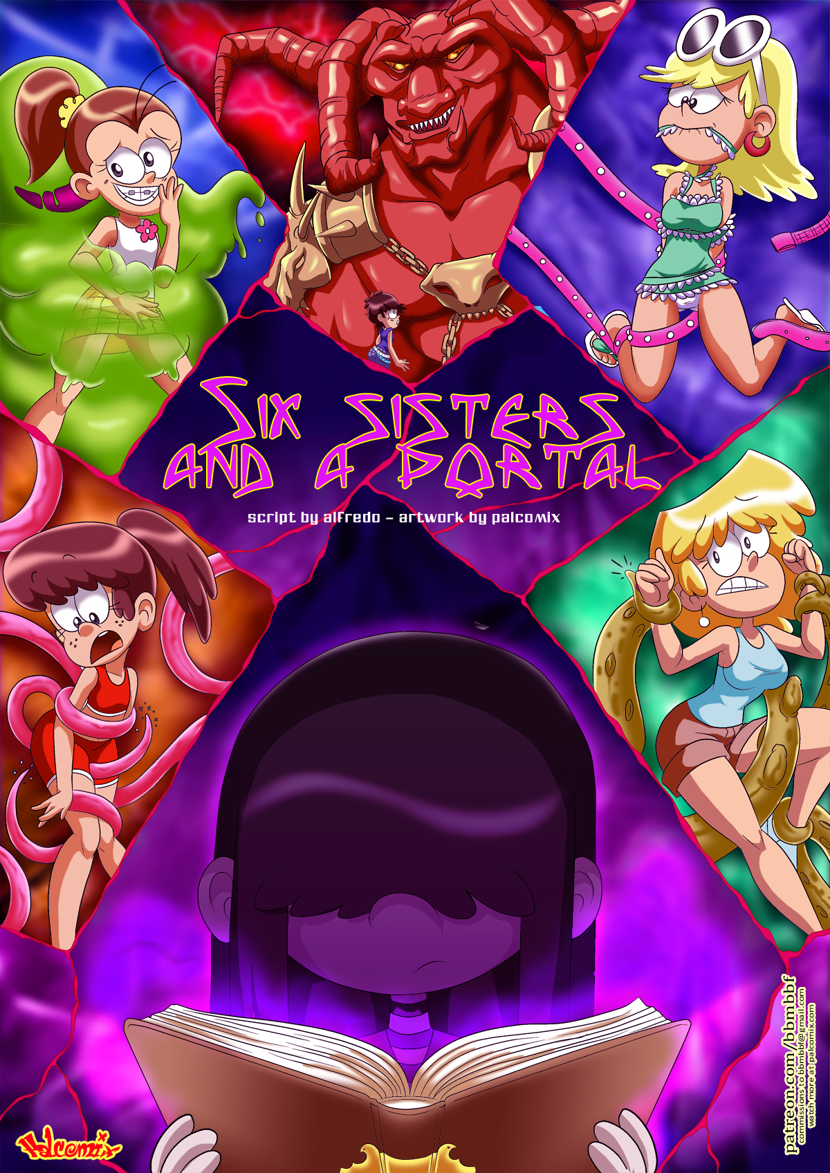 Six Sisters and a Portal porn comic picture 1
