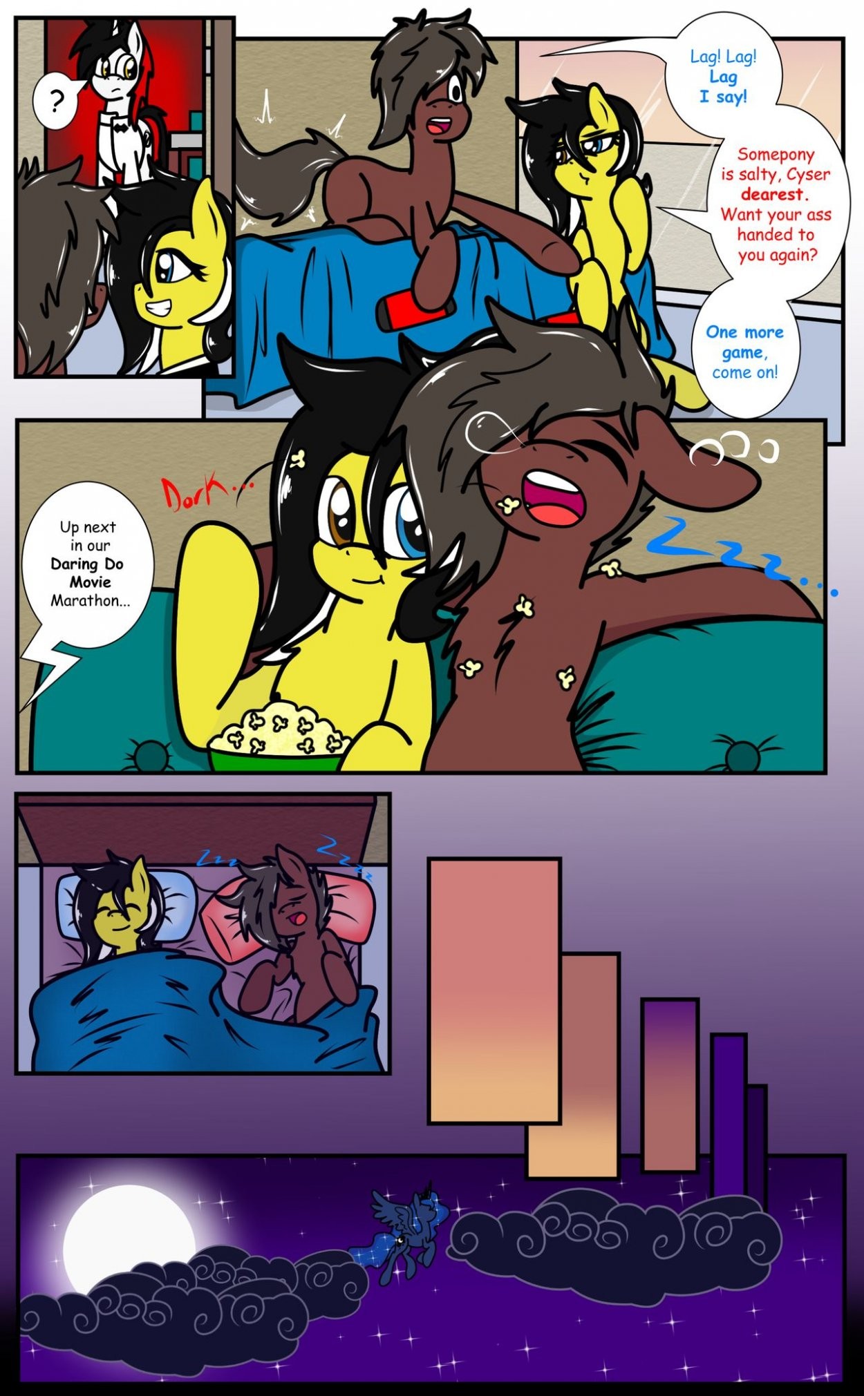 Sleep over porn comic picture 3