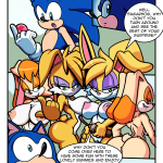 Sonic Girls Easter porn comic picture 1