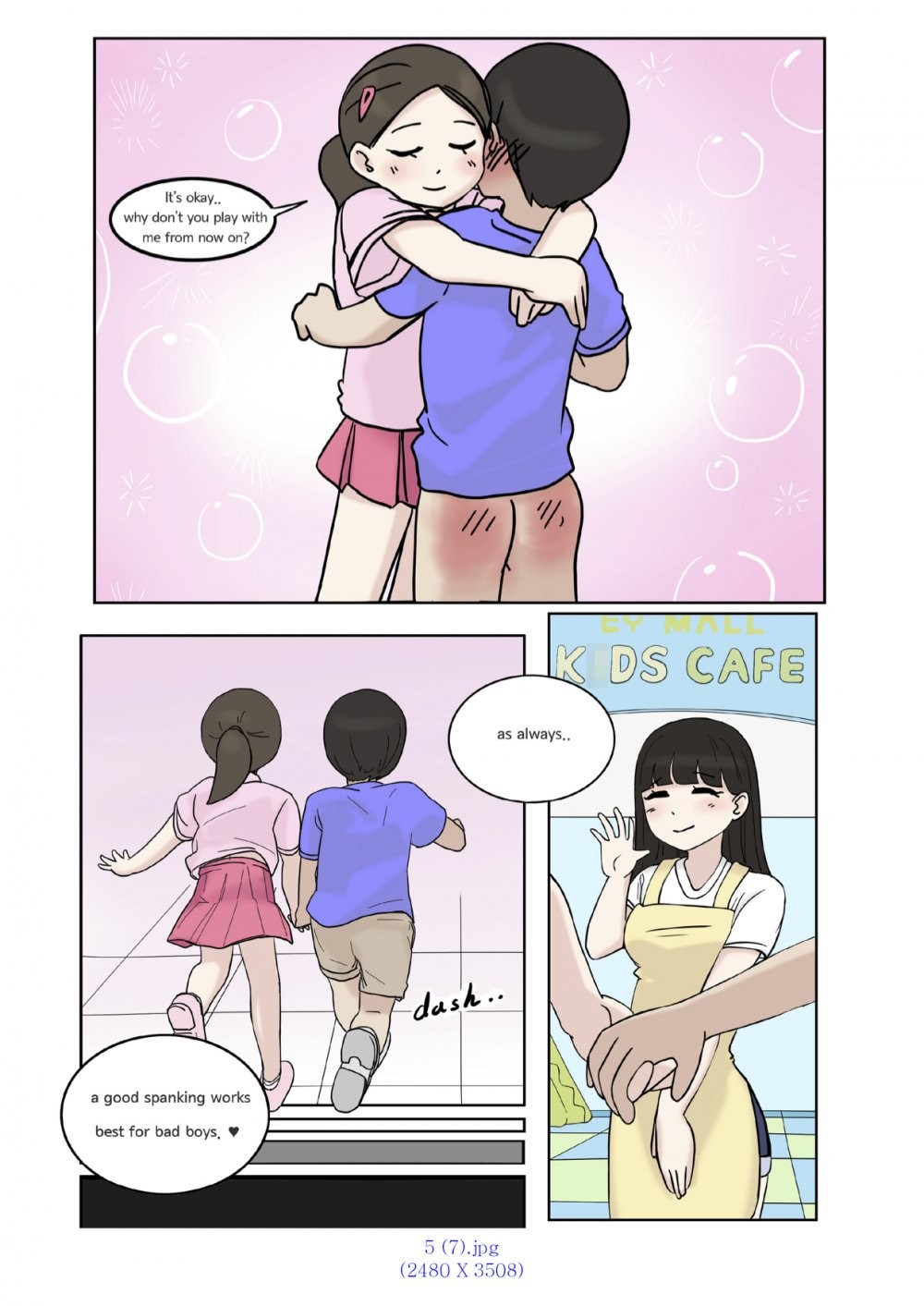 Spanking - Oshiritataki porn comic picture 14