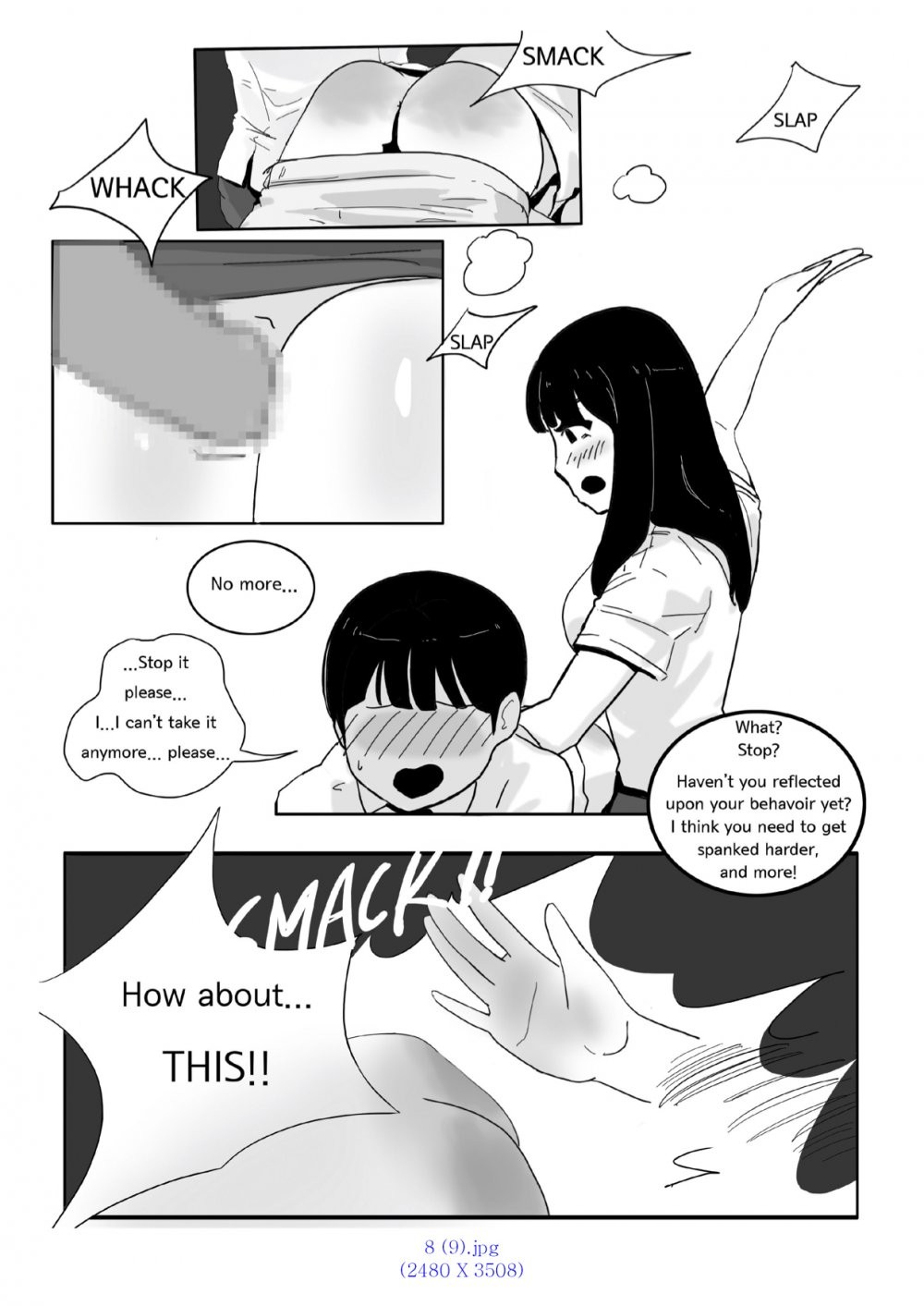 Spanking - Oshiritataki porn comic picture 27