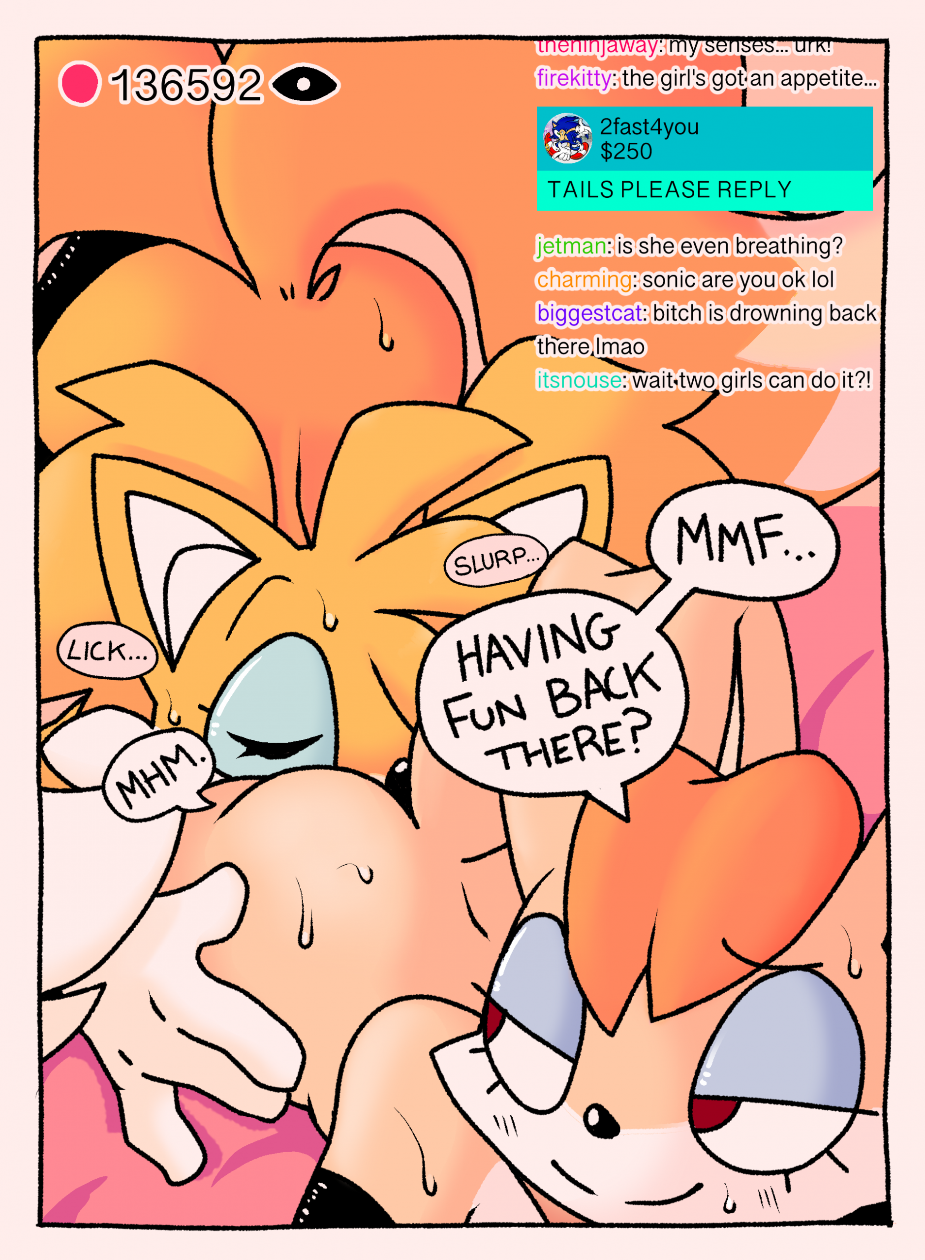 Tails' Spectacular Boob Heist! porn comic picture 5