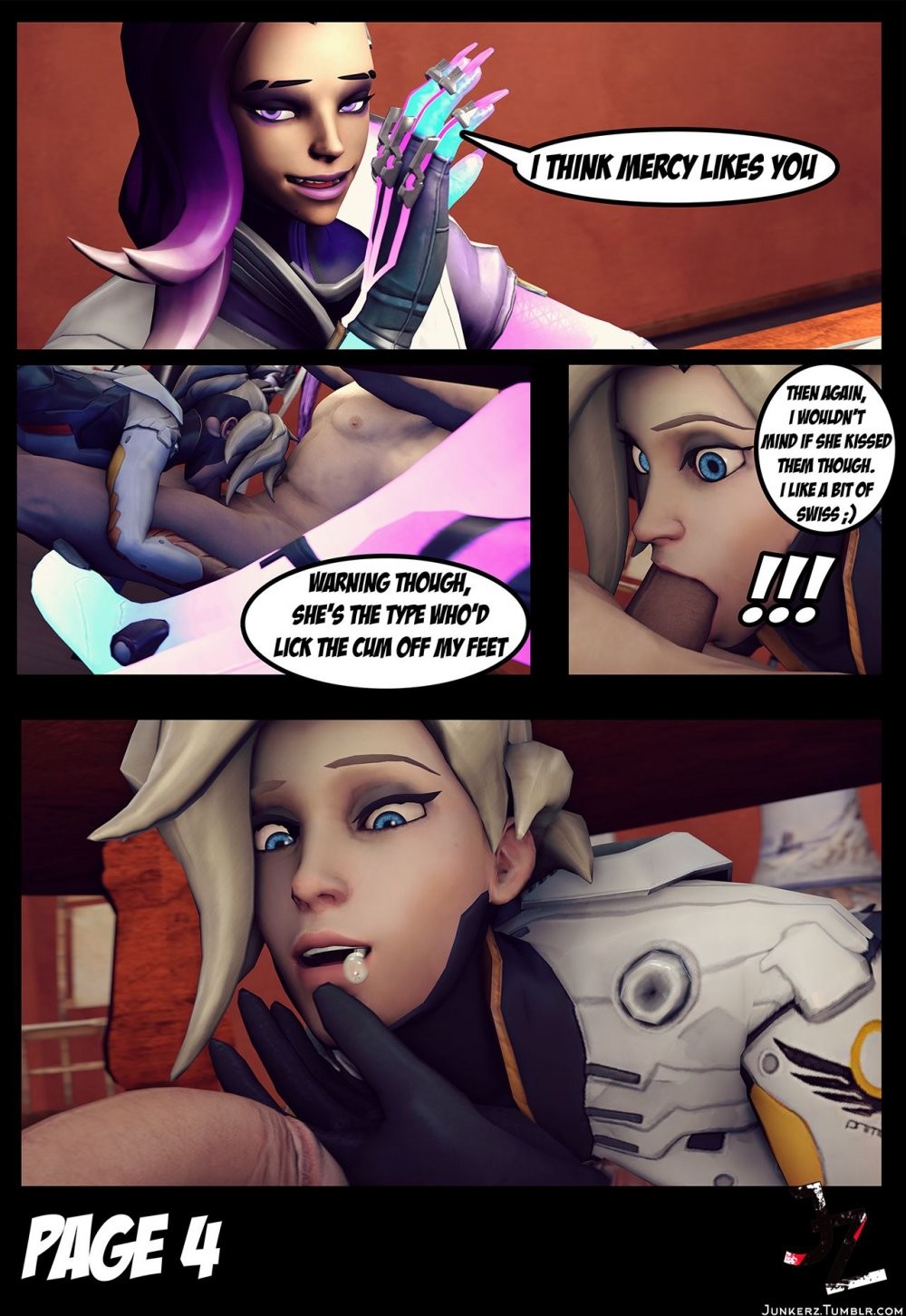 Underwatch BJ porn comic picture 4