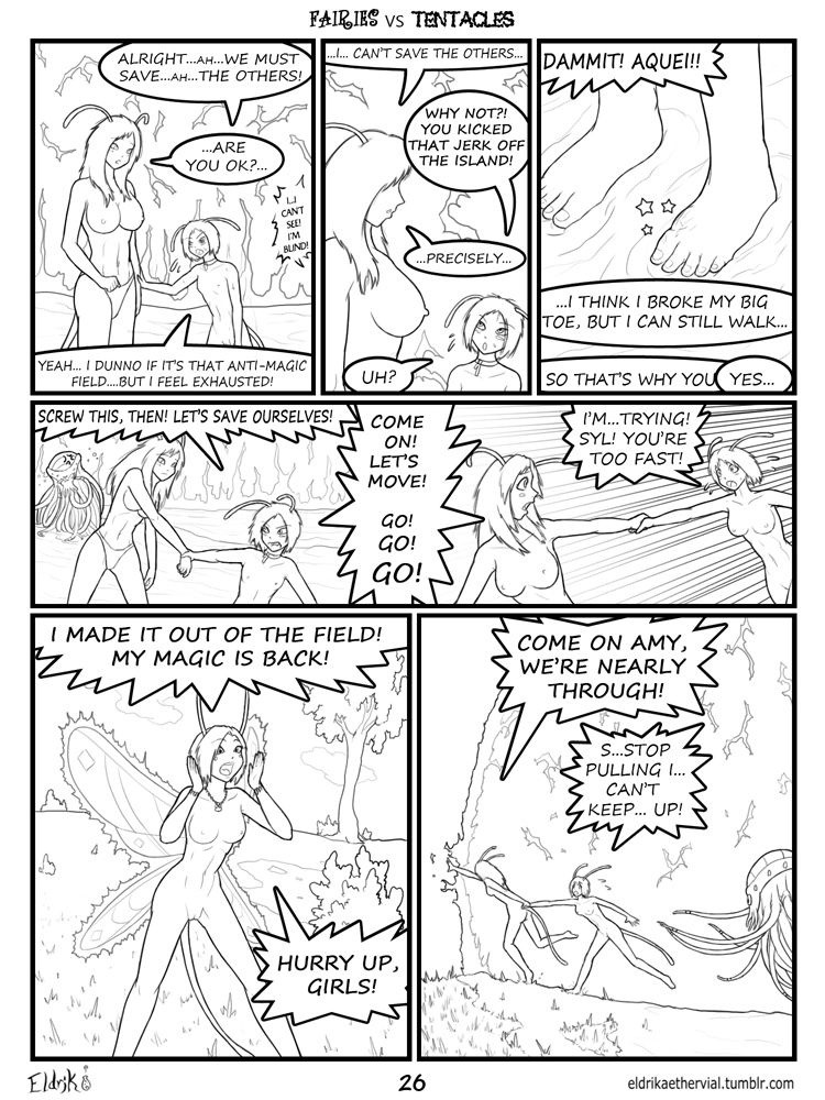 Fairies vs Tentacles Ch. 1-5 porn comic picture 27