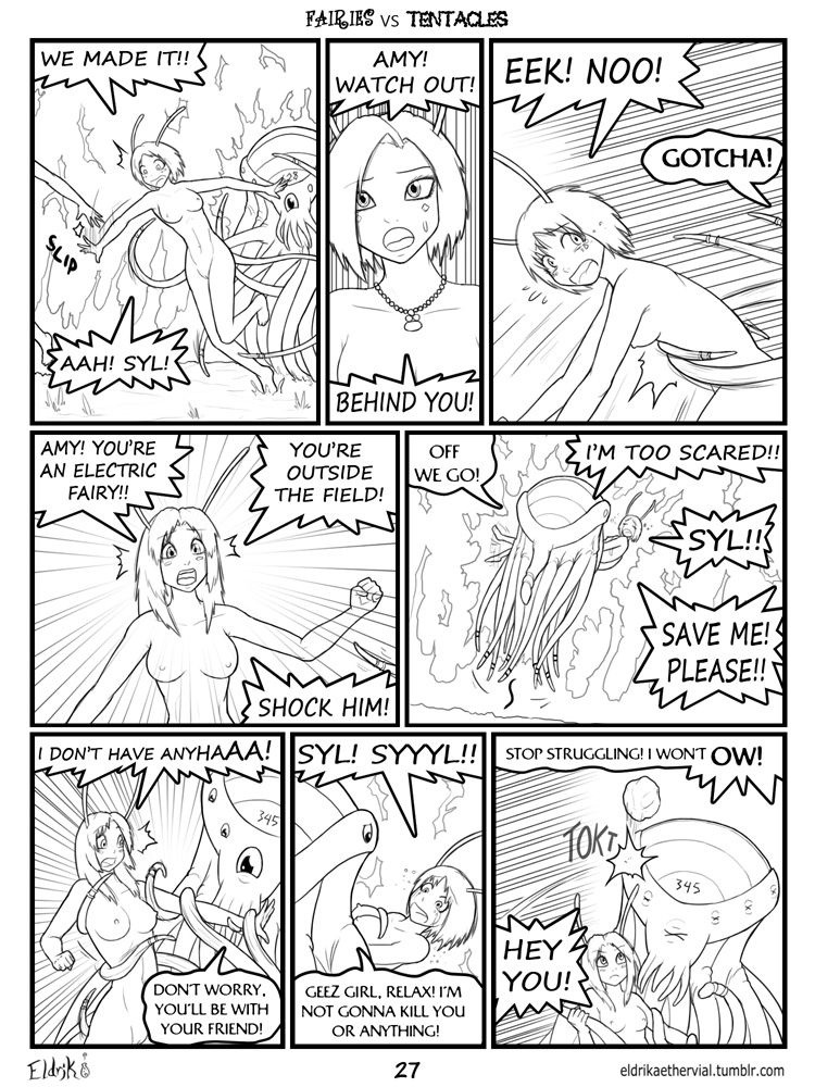 Fairies vs Tentacles Ch. 1-5 porn comic picture 28
