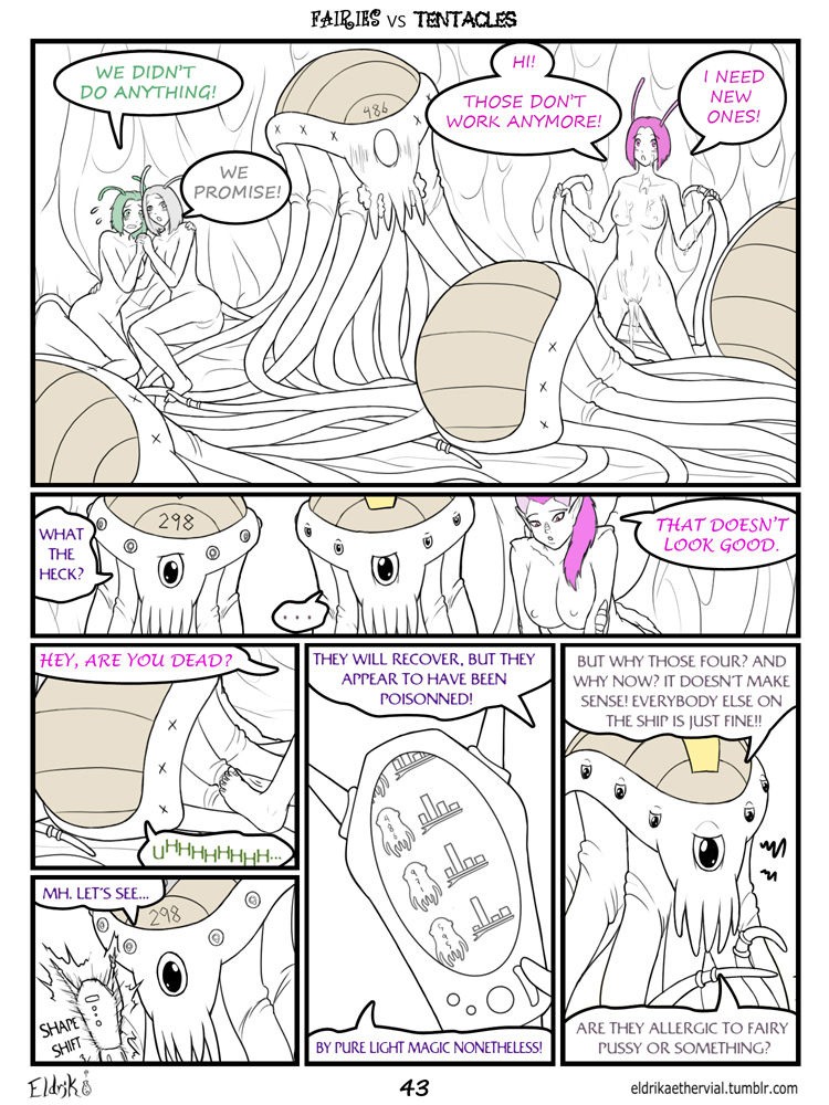 Fairies vs Tentacles Ch. 1-5 porn comic picture 44