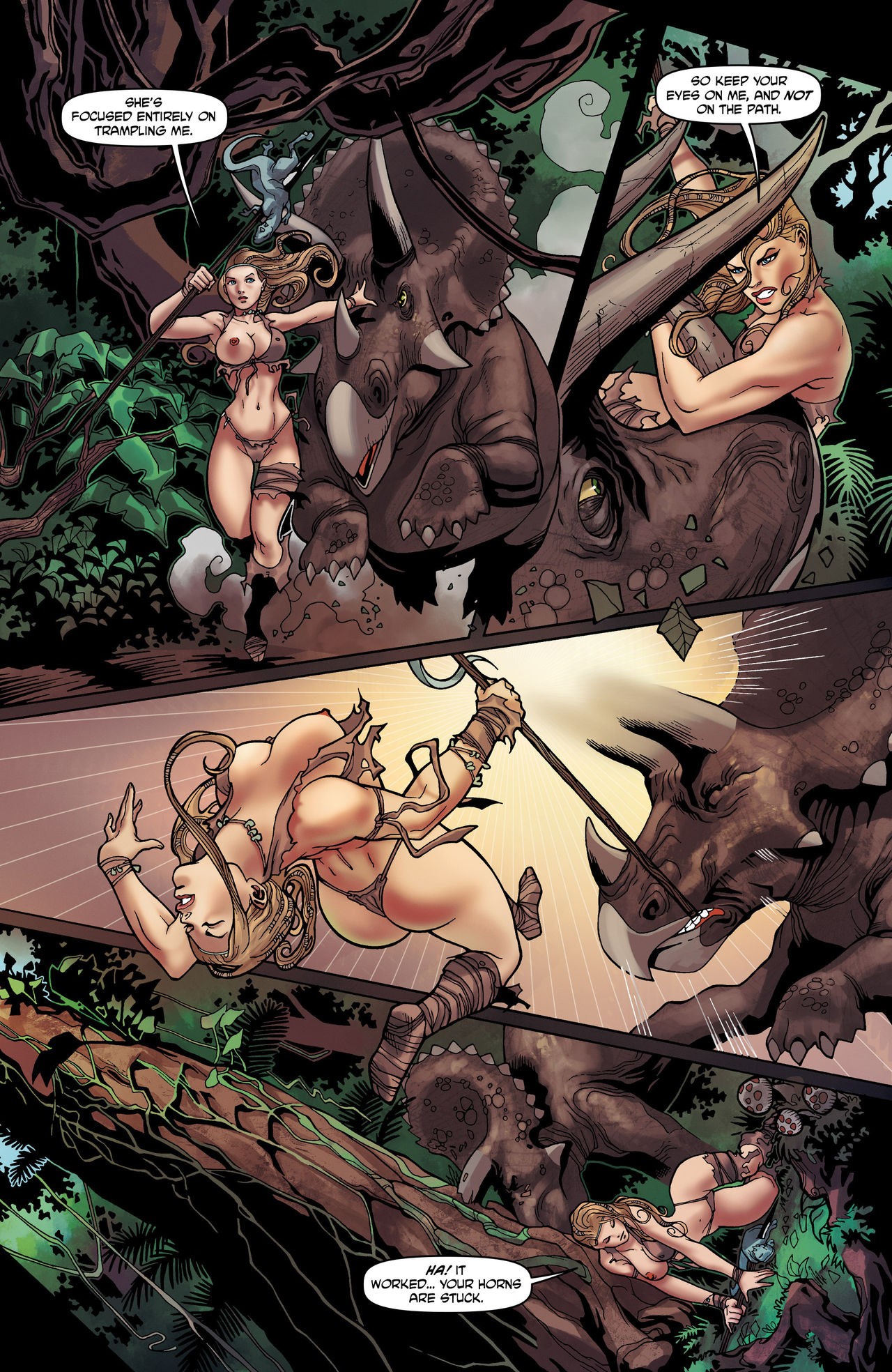 Jungle Fantasy porn comic picture 34