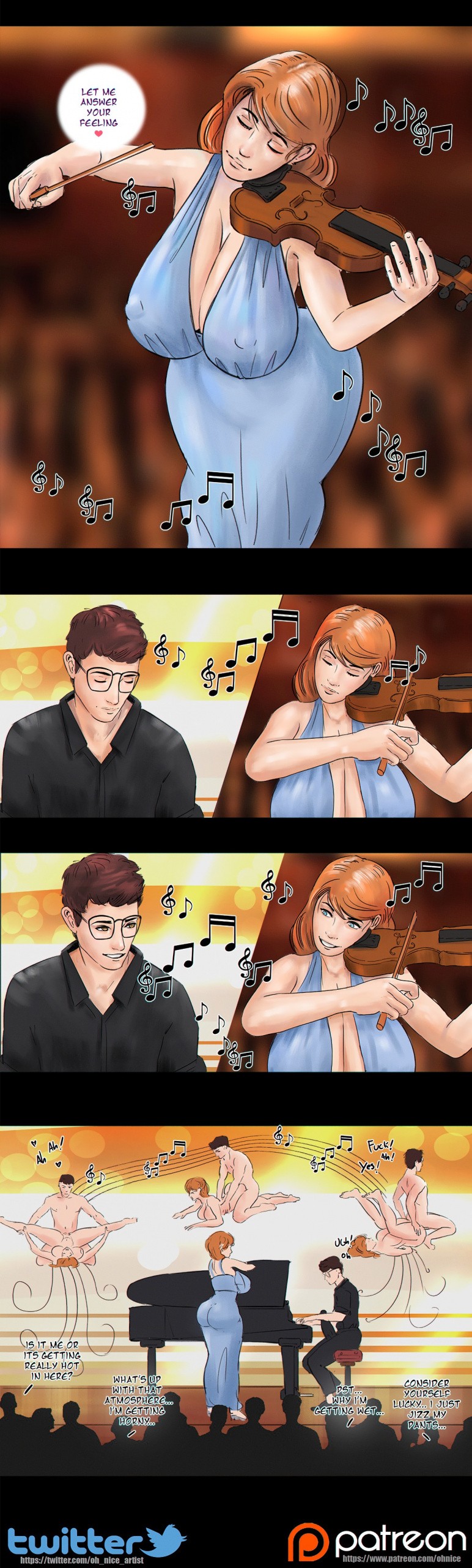 Musicians Troubles porn comic picture 9